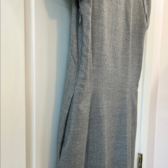J. Crew Madeline Wool Blend Gray Ruffle Cap Short Sleeve Mini Dress - Size 2 - Picture 10 of 12